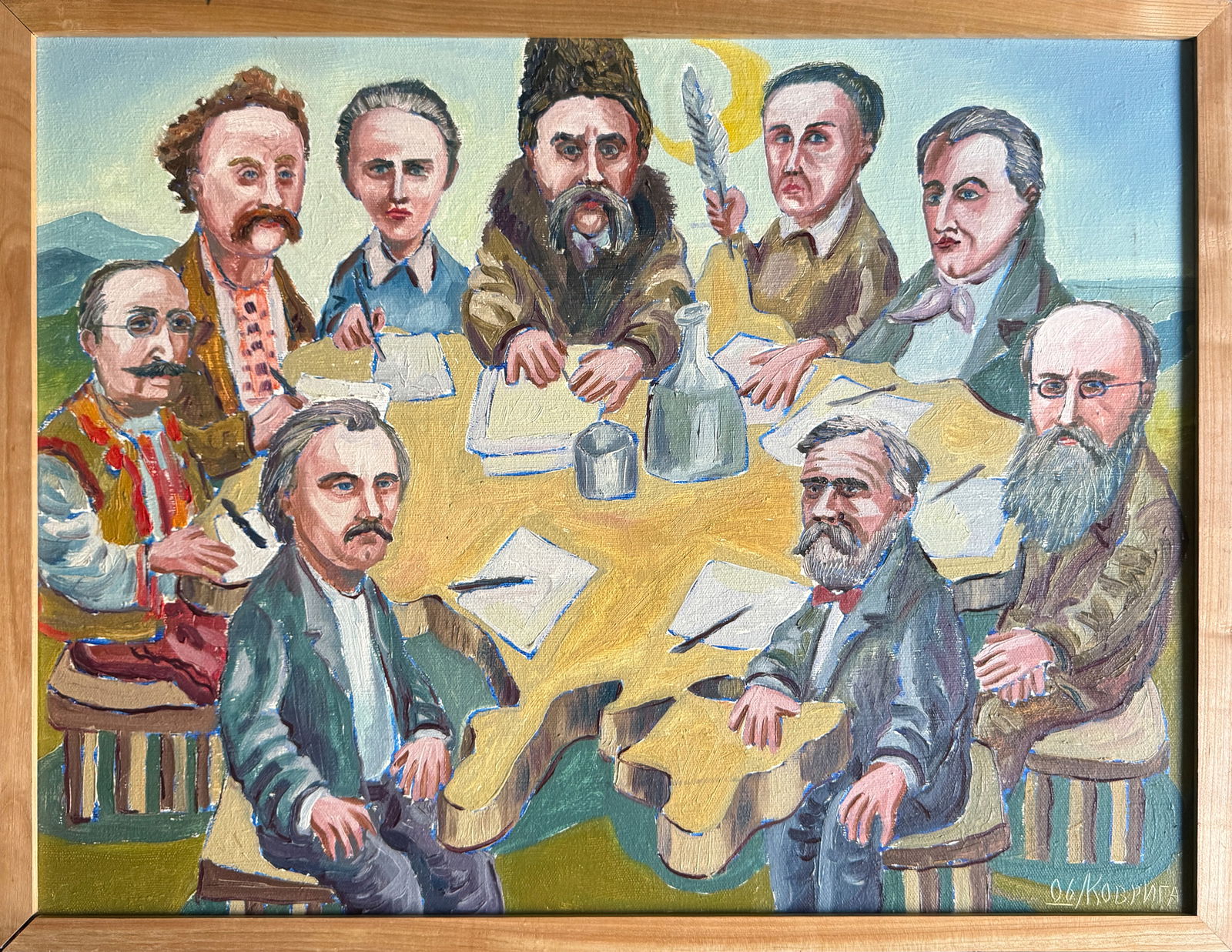 Oil painting with frame Unity K. Leonid: Title: Oil painting with frame Unity K. Leonid Description: 1161KK Painter: K. Leonid Size: 60x80 cm/ 23.62x31.49 inches Components: oil, canvas Original painting CONDITION: exellent ERA:2006ARTIST:Bo