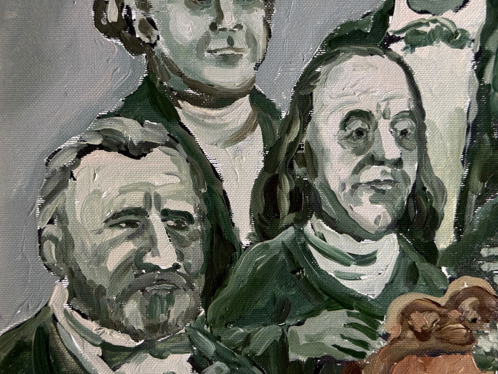 Oil painting with frame The match K. Leonid - 4