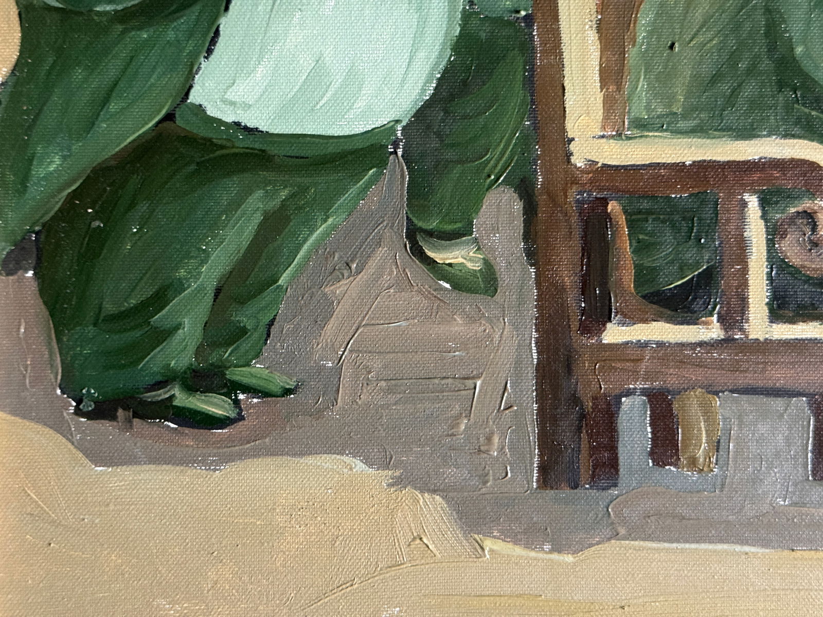 Oil painting with frame The match K. Leonid - 6