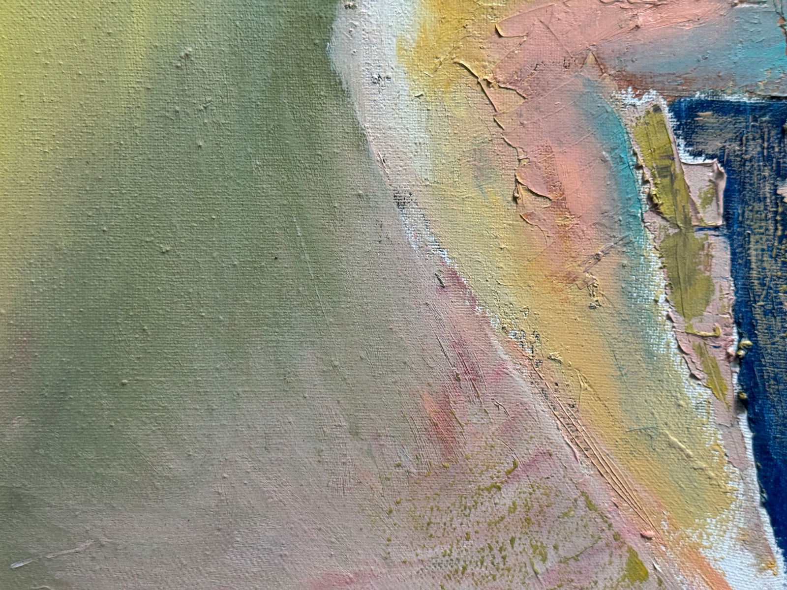 Abstract Oil painting with frame Nu K. Leonid - 5