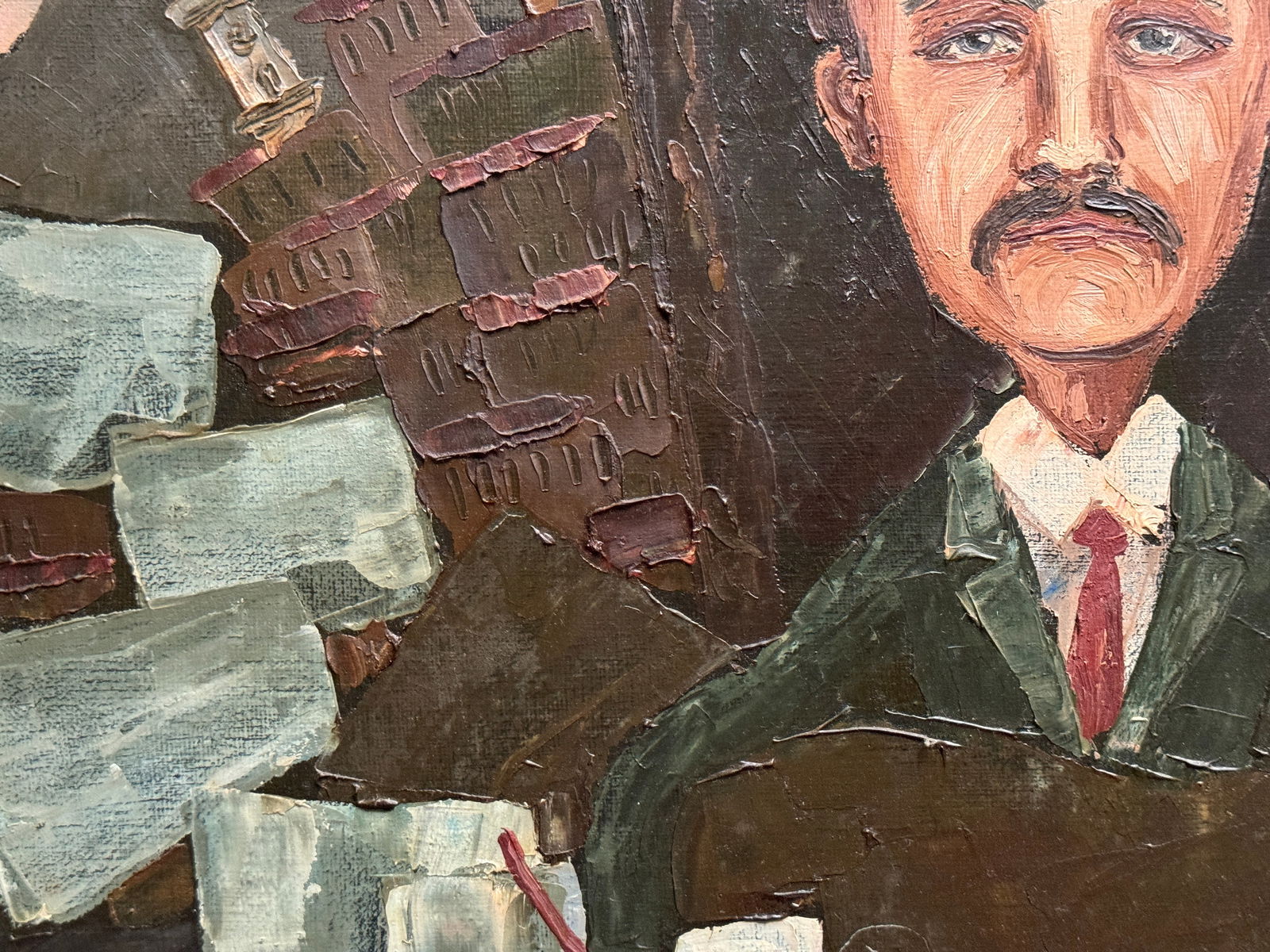 Oil painting with frame Mayor K. Leonid - 3