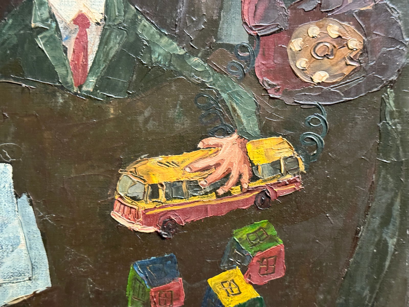 Oil painting with frame Mayor K. Leonid - 7