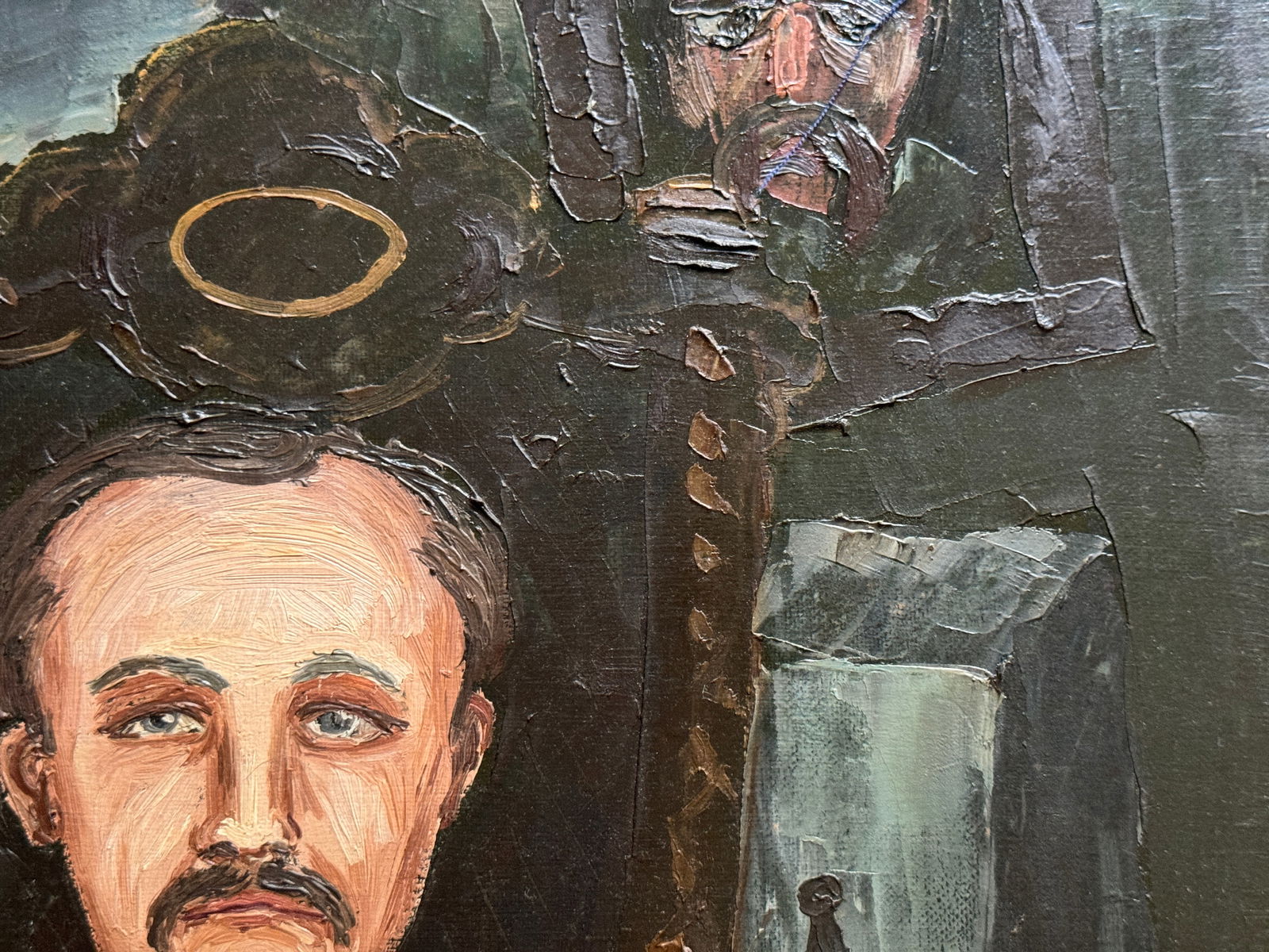 Oil painting with frame Mayor K. Leonid - 9