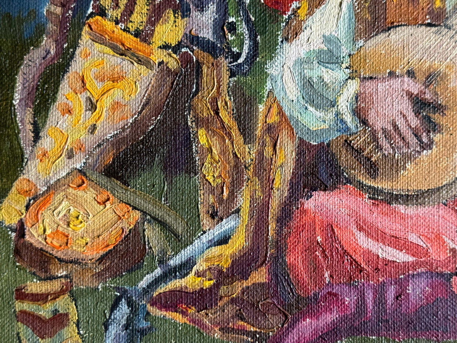 Oil painting with frame Cossack Mamai K. Leonid - 4