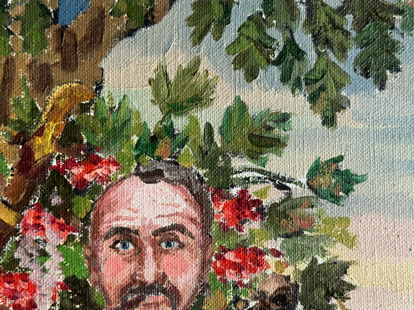 Oil painting with frame Cossack Mamai K. Leonid - 9