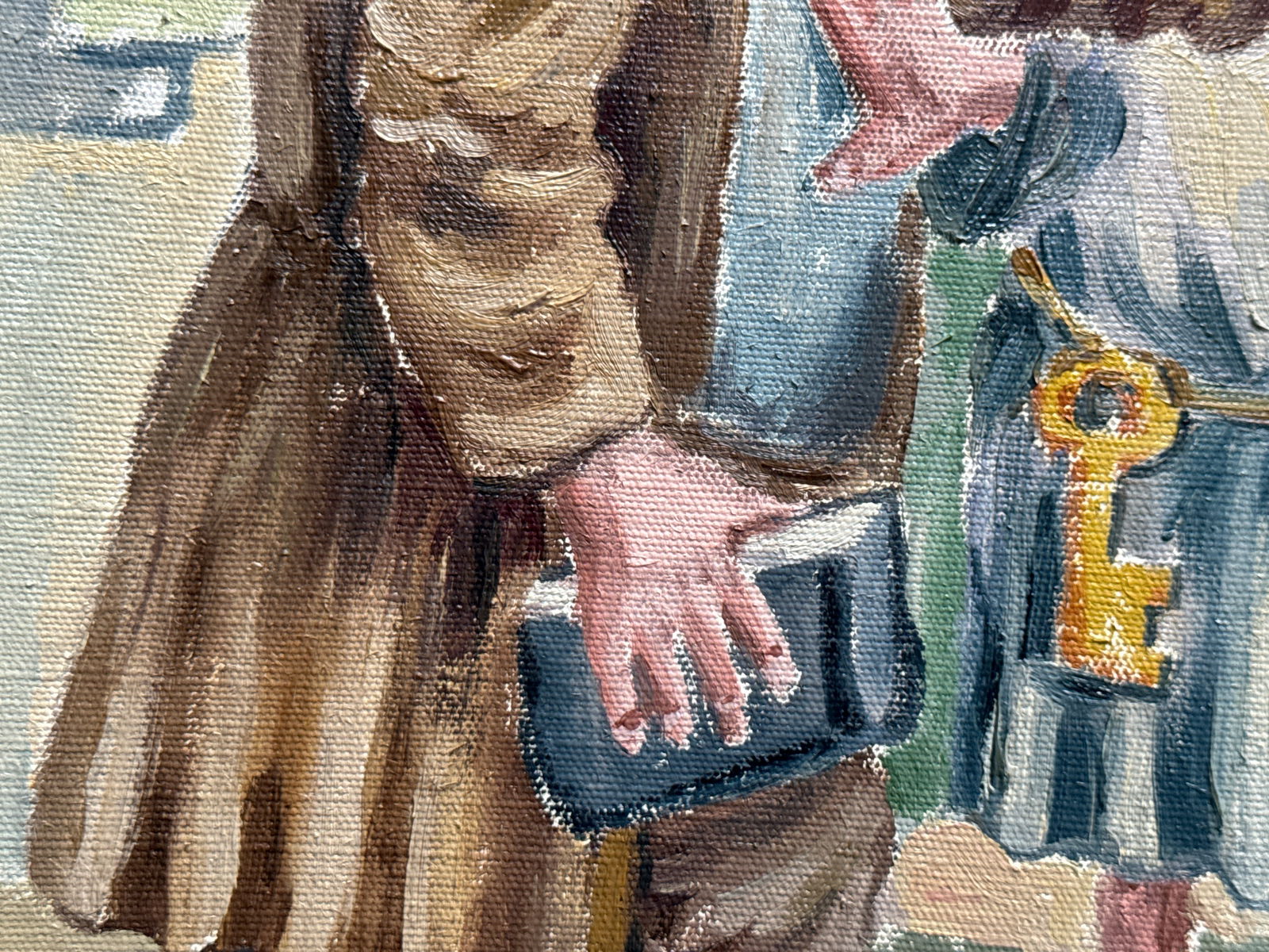 Oil painting with frame at the gate K. Leonid - 4