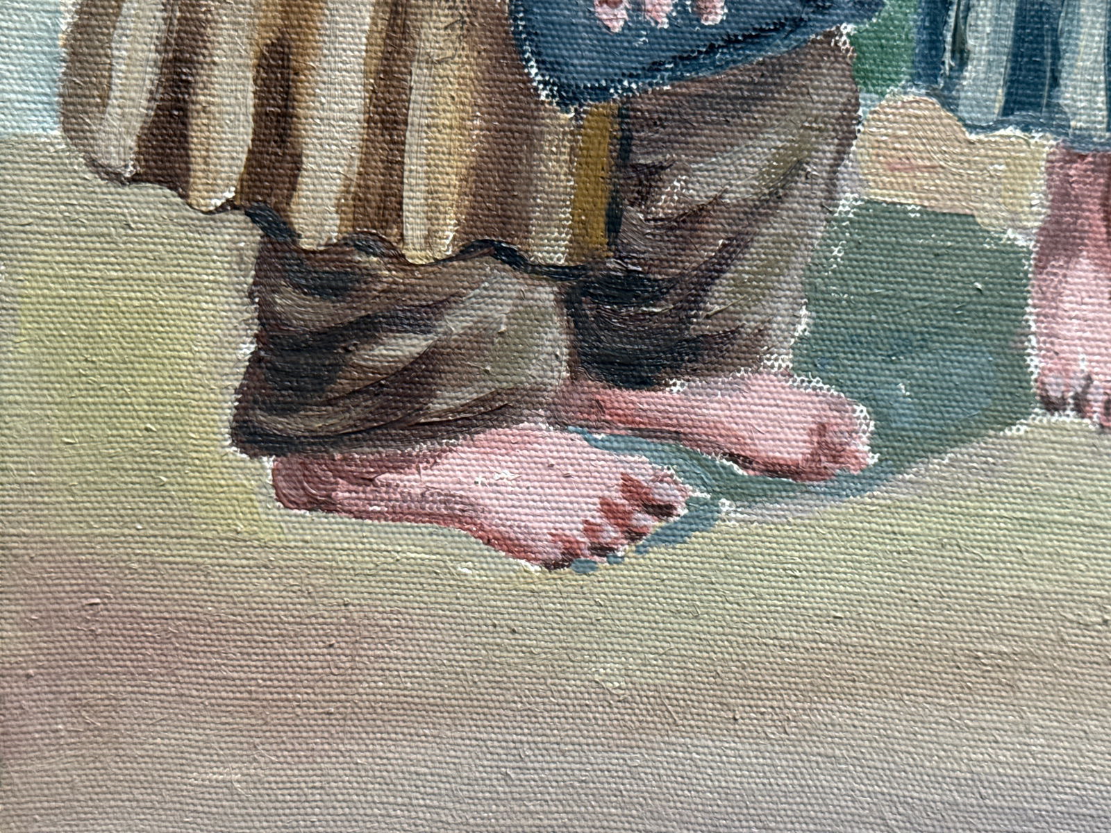 Oil painting with frame at the gate K. Leonid - 5