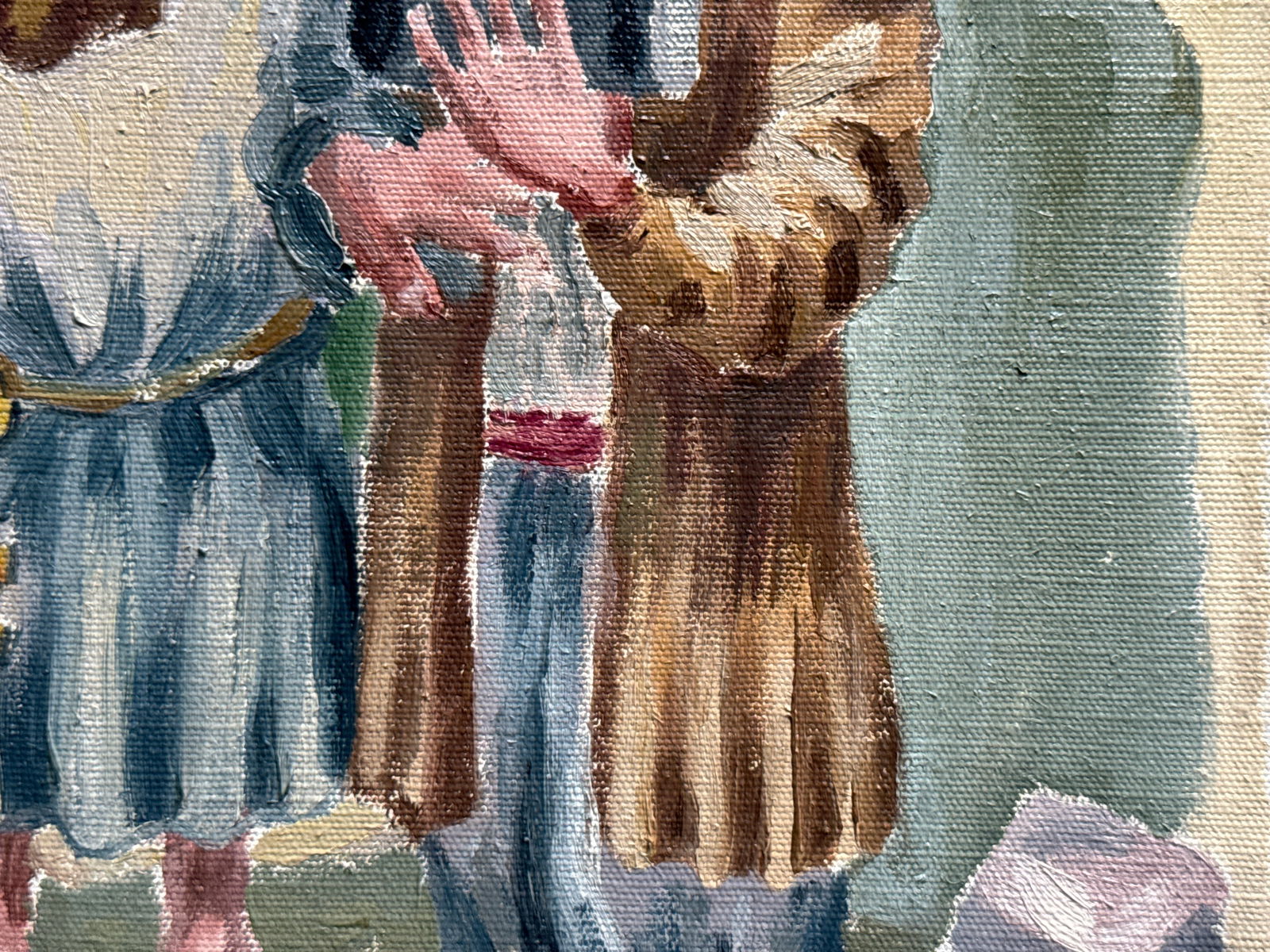 Oil painting with frame at the gate K. Leonid - 7