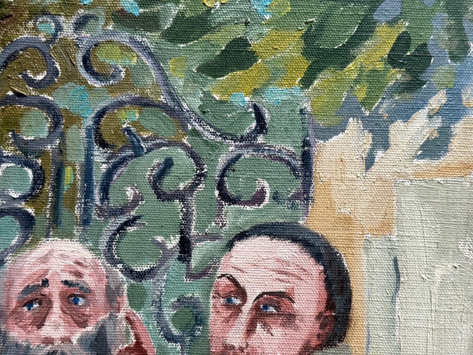 Oil painting with frame at the gate K. Leonid - 9