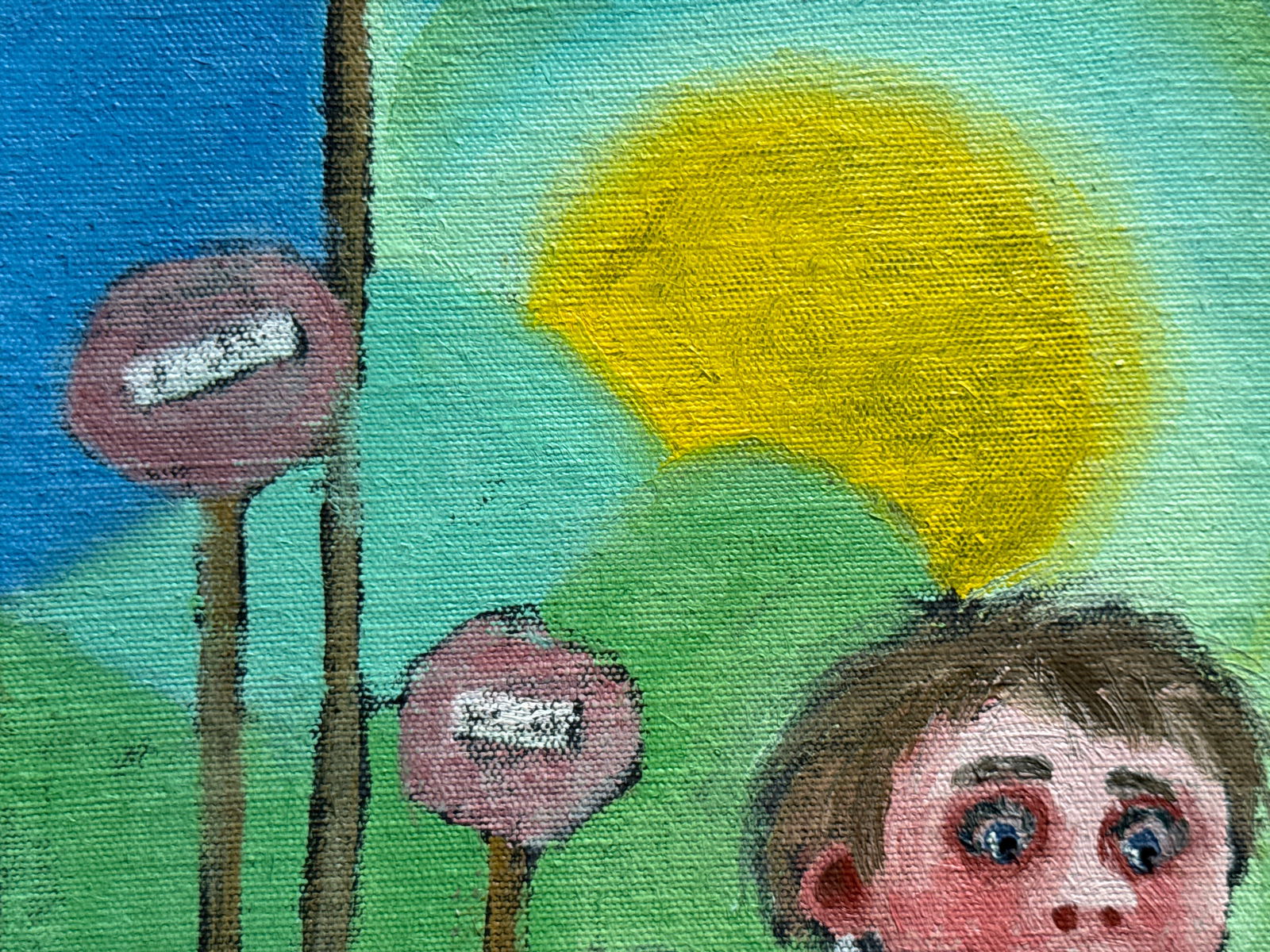 Oil painting with frame fishing K. Leonid - 2