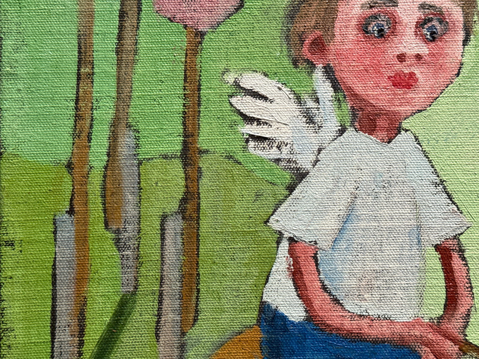 Oil painting with frame fishing K. Leonid - 3