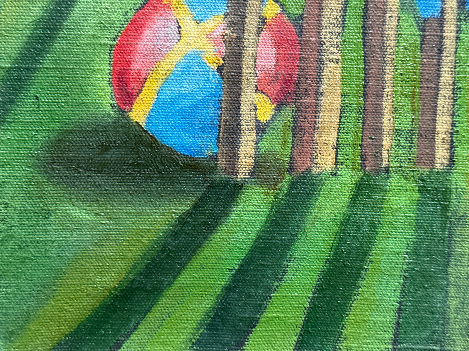 Oil painting with frame fishing K. Leonid - 5