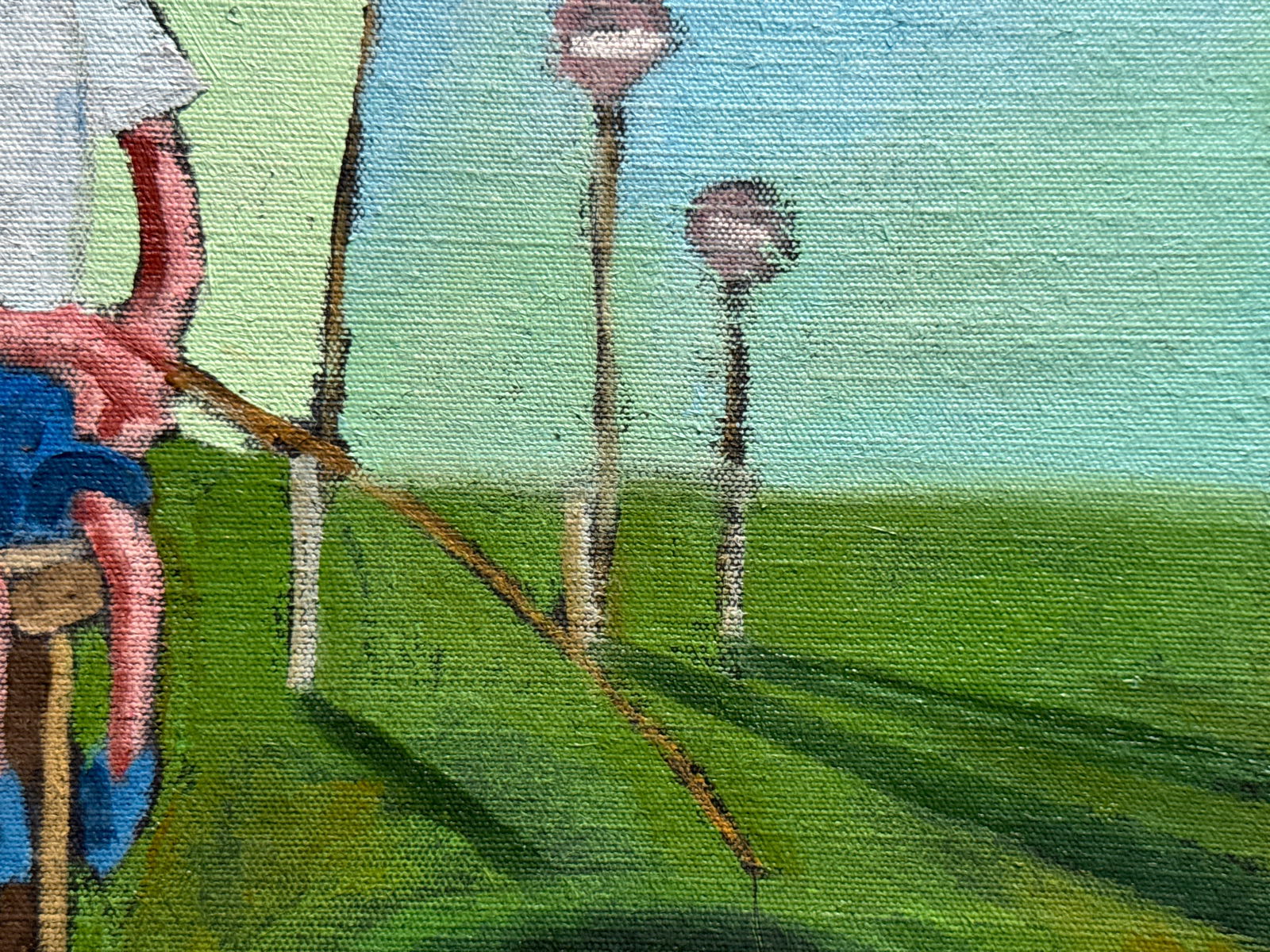 Oil painting with frame fishing K. Leonid - 7