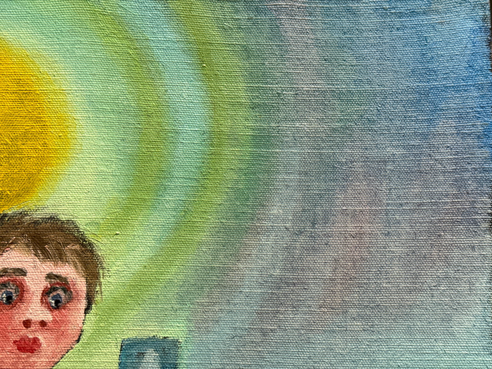 Oil painting with frame fishing K. Leonid - 9