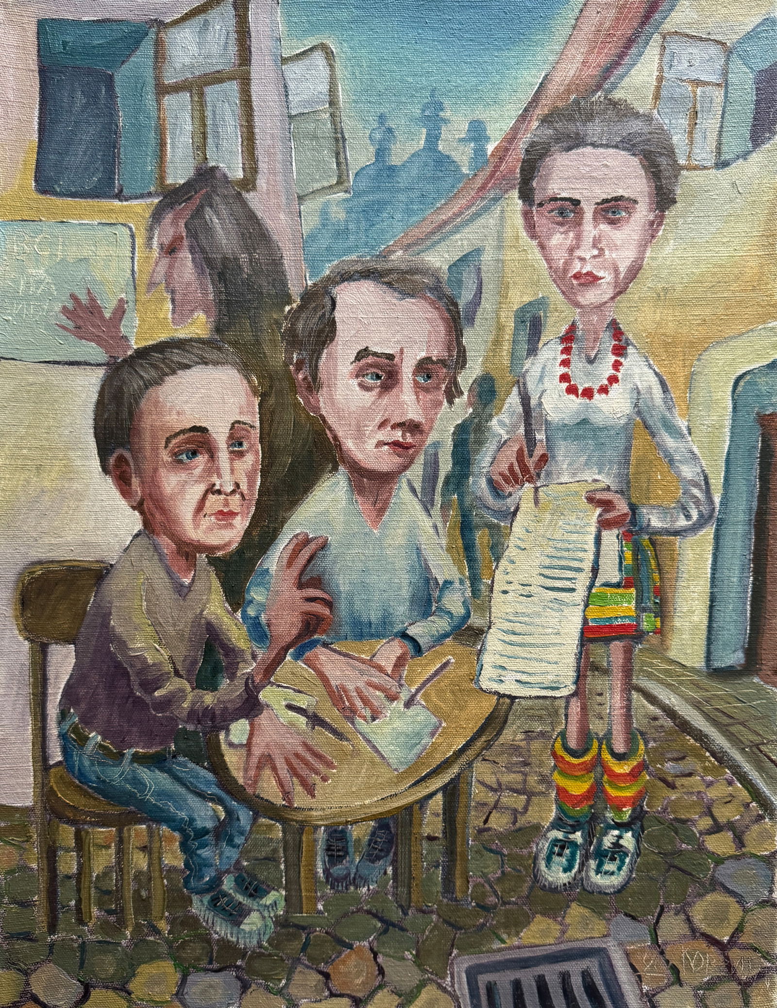 Oil painting with frame Taras Shevchenko, Lesya Ukrainka, Hryhoriy Skovoroda, Mykola Gogol K. Leonid (1 of 11)