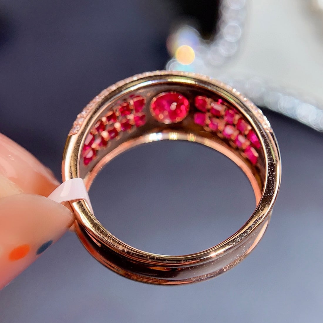 14K GOLD 1.48 CTW NATURAL RUBY & RUBY RING - 4