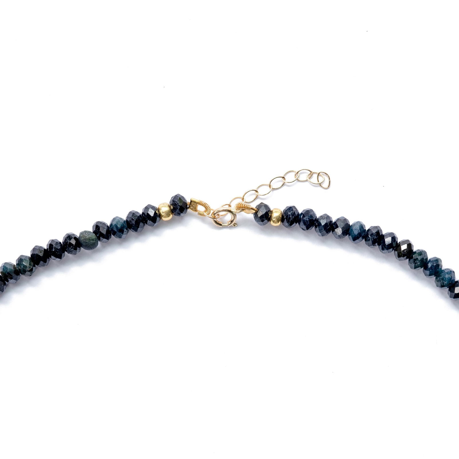 Ombre Indicolite Tourmaline Necklace 14K Gold - 3
