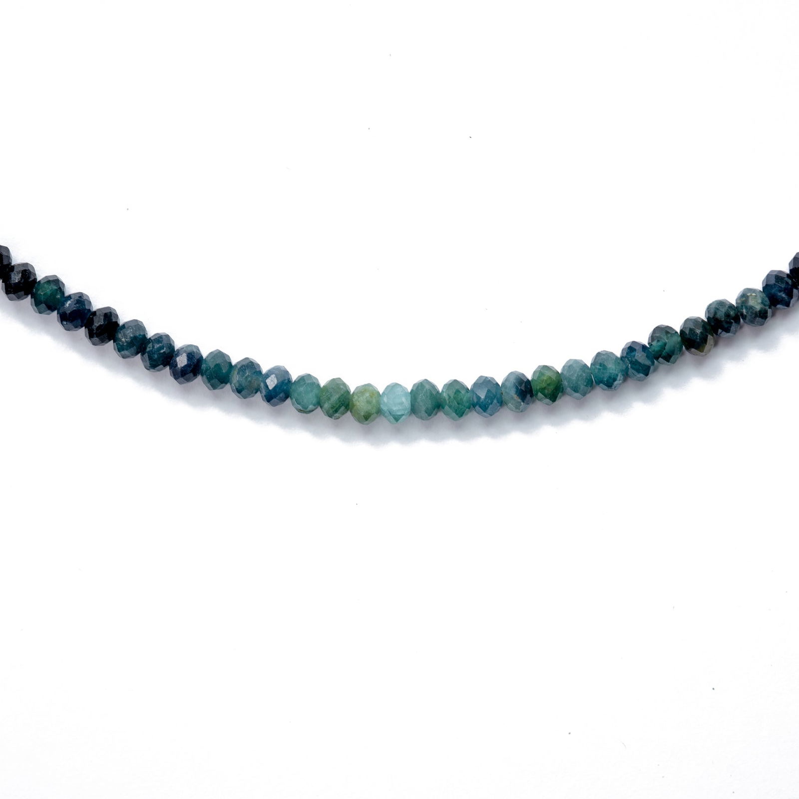Ombre Indicolite Tourmaline Necklace 14K Gold - 5