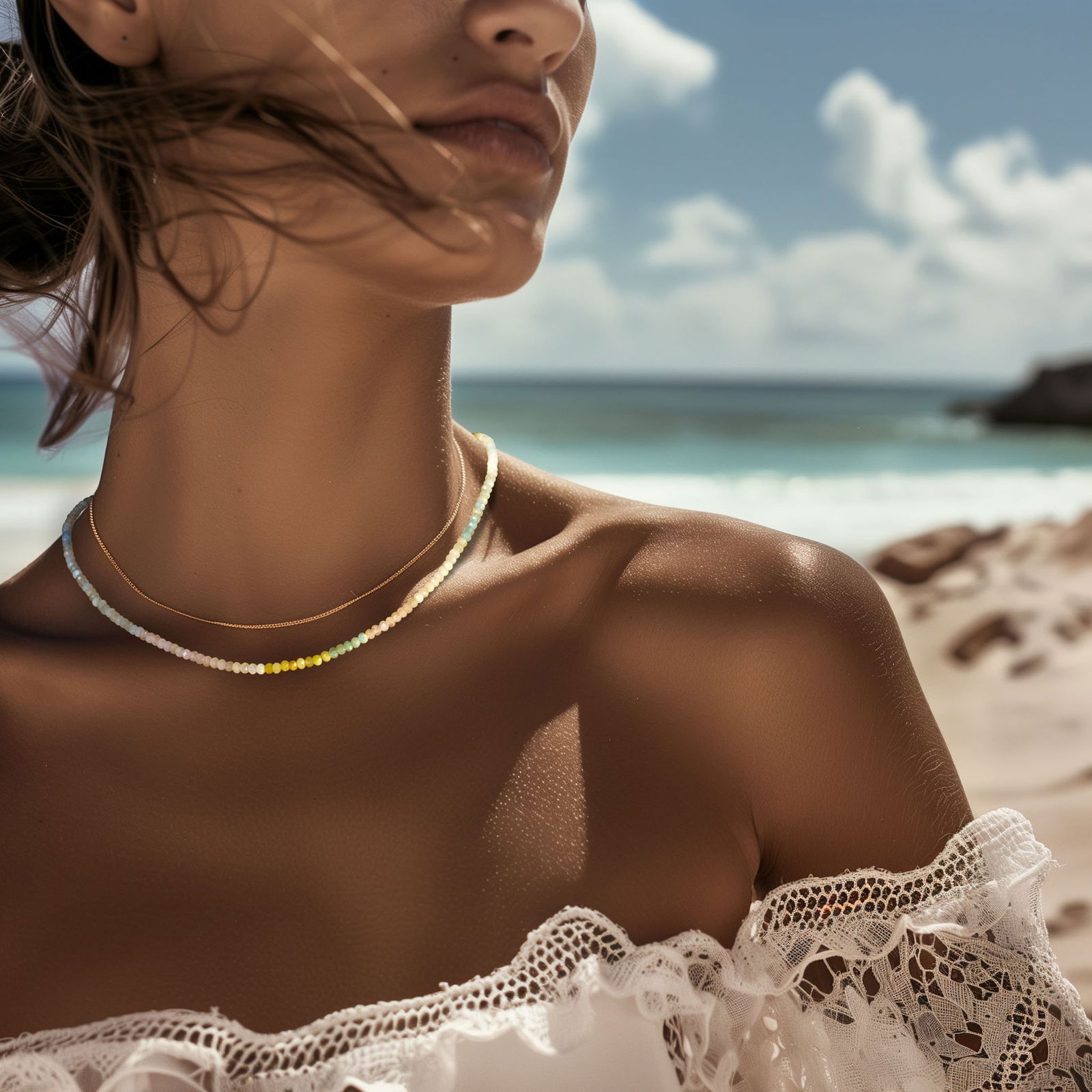 Candy Morganite 14K Gold Necklace - 2