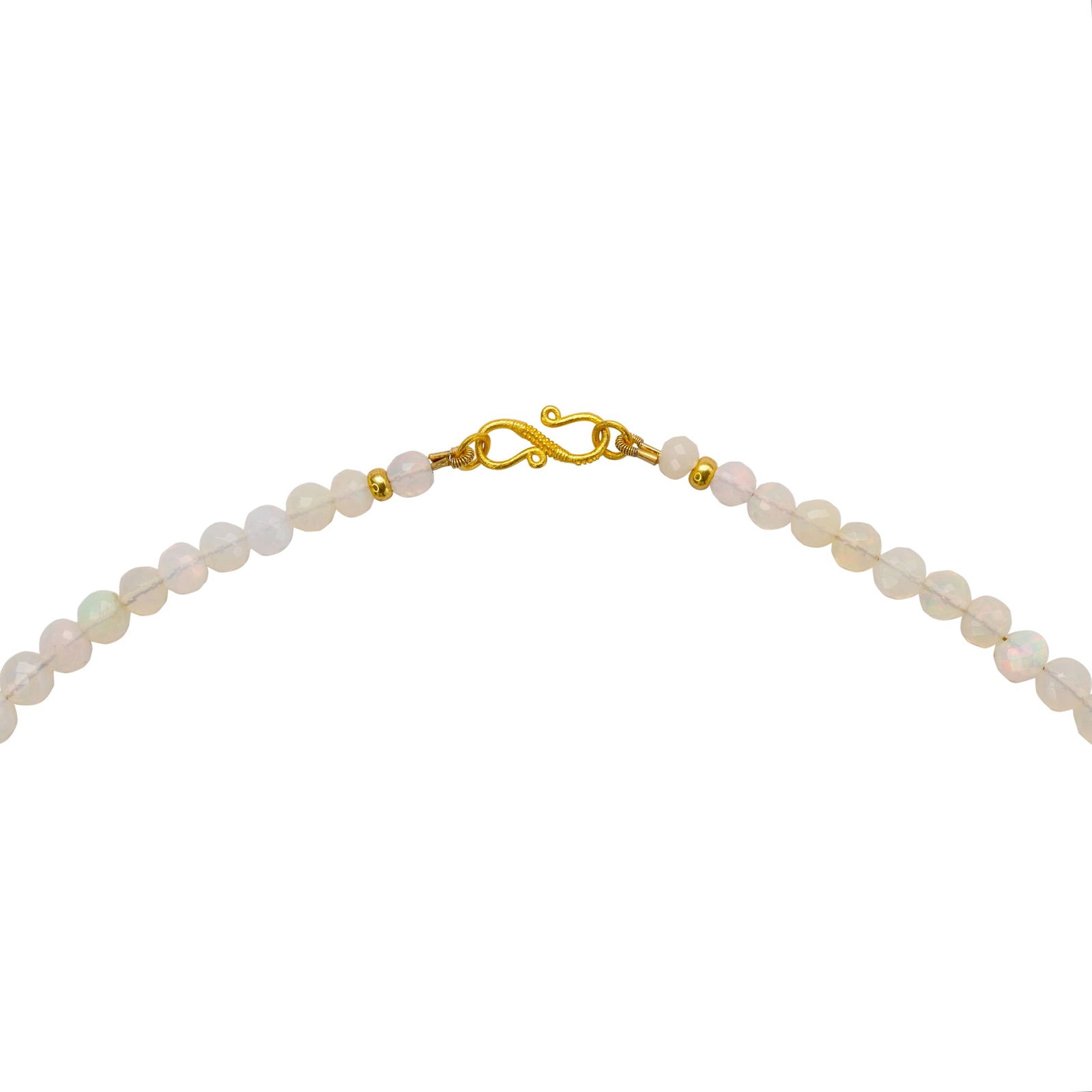 Ethiopian Opal Necklace 18K Gold - 3