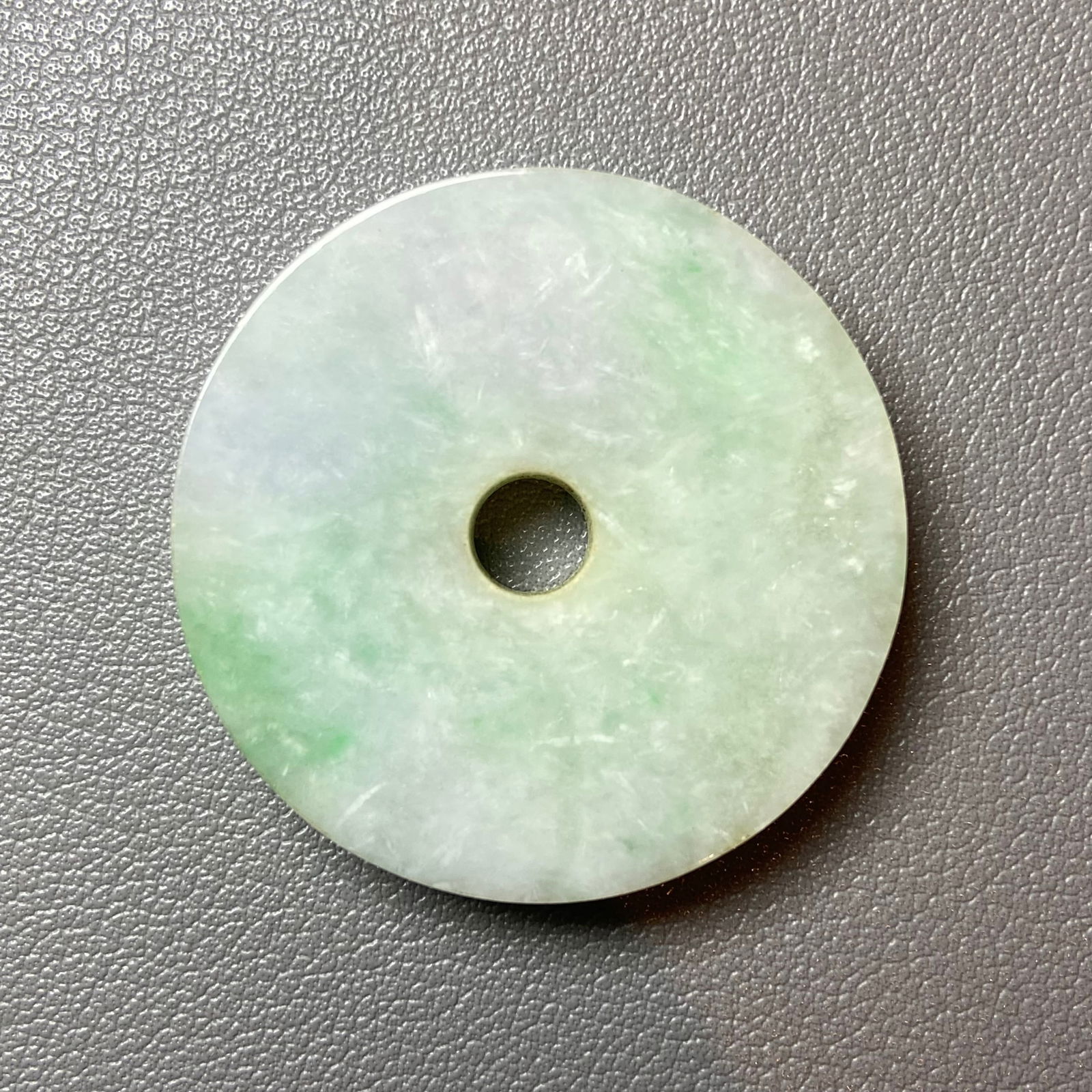 Grade A Apple Green Jadeite Jade carved Ping An Kou (1 of 10)