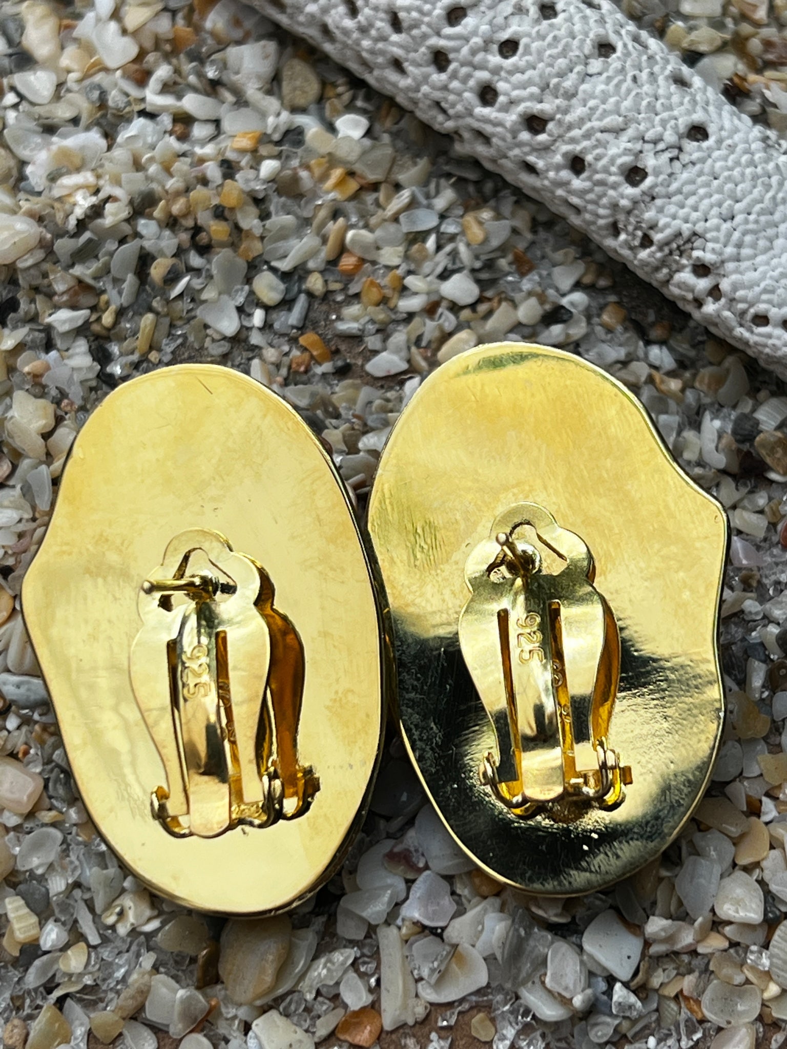 Pink Cockle Earrings with Amethyst - 2