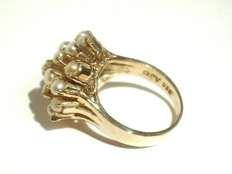 Art Deco Sterling Silver Filigree & Black Enamel Bracelet - 3