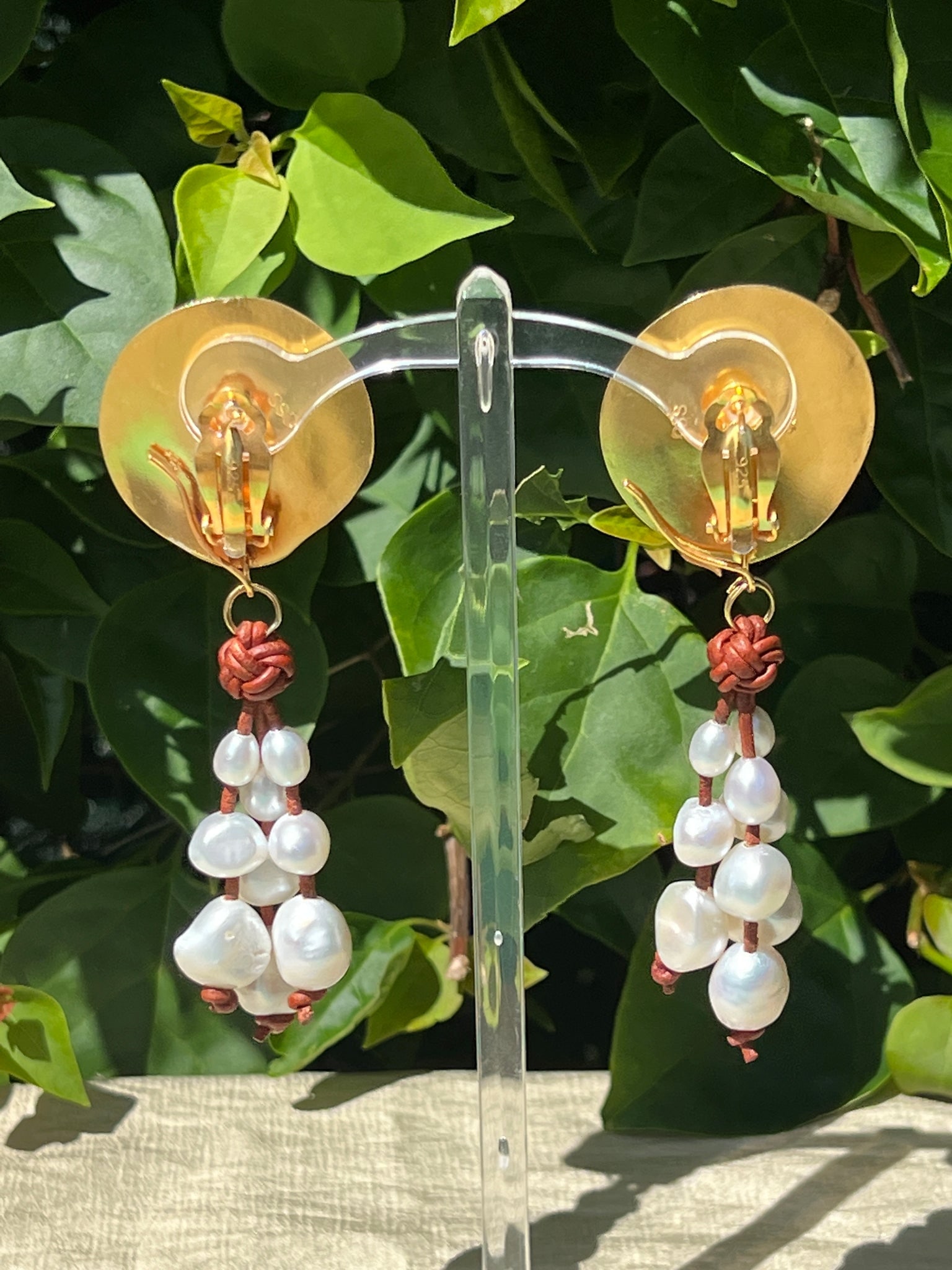 Sundial Shell & Pearl Drop Earrings - 5