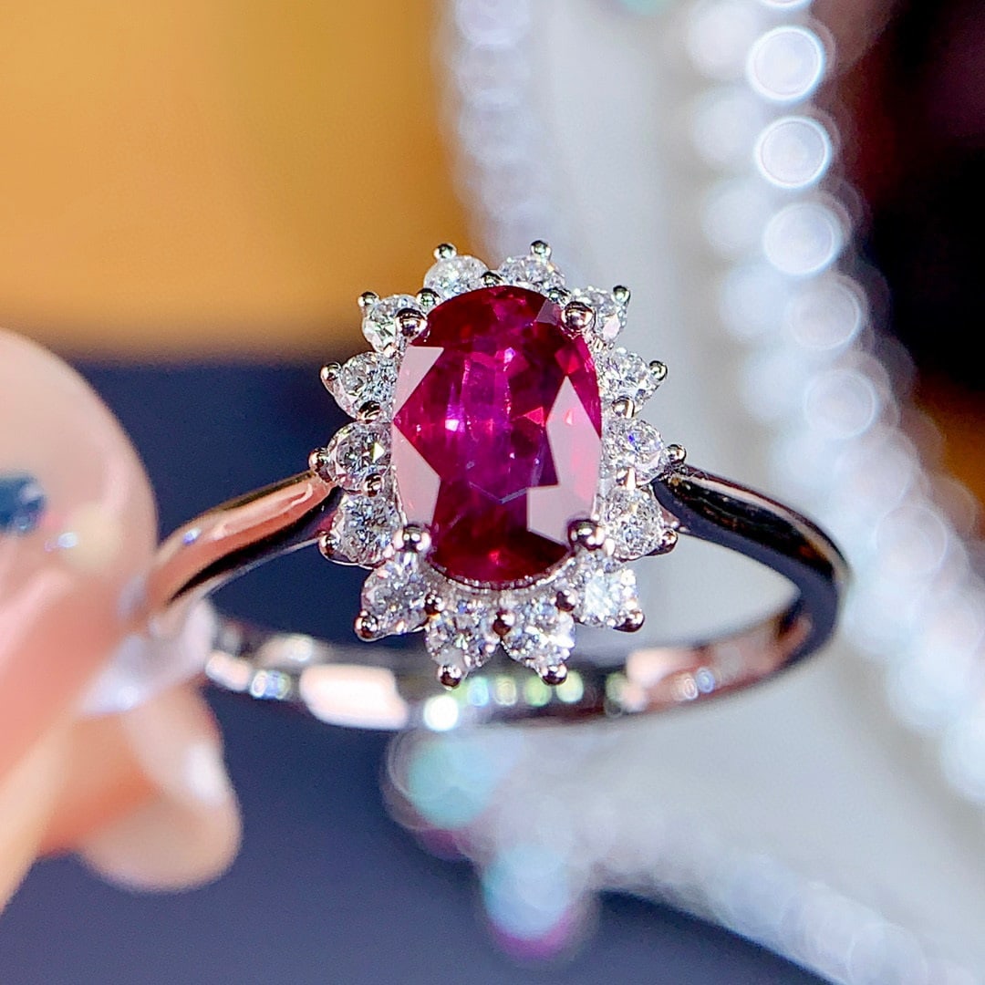 14K GOLD 1.48 CTW NATURAL RUBY & DIAMOND RING - 2