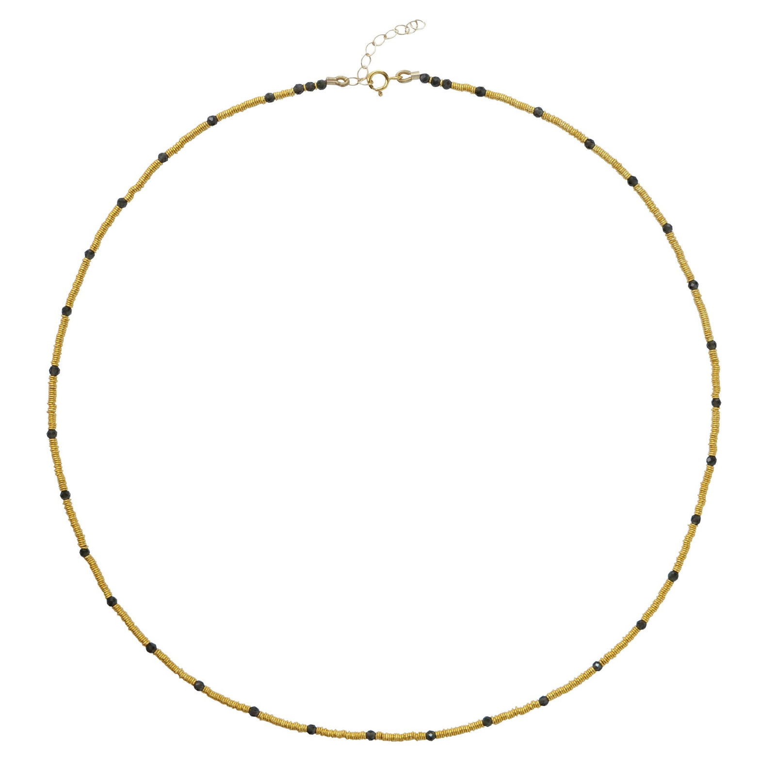 18K Gold Loose Coil Necklace: Title:18K Gold Loose Coil Necklace Description:Feel the luxurious weight of ancient protection as this striking piece wraps you in golden confidence and grounding strength. The fluid dance of 18K gold
