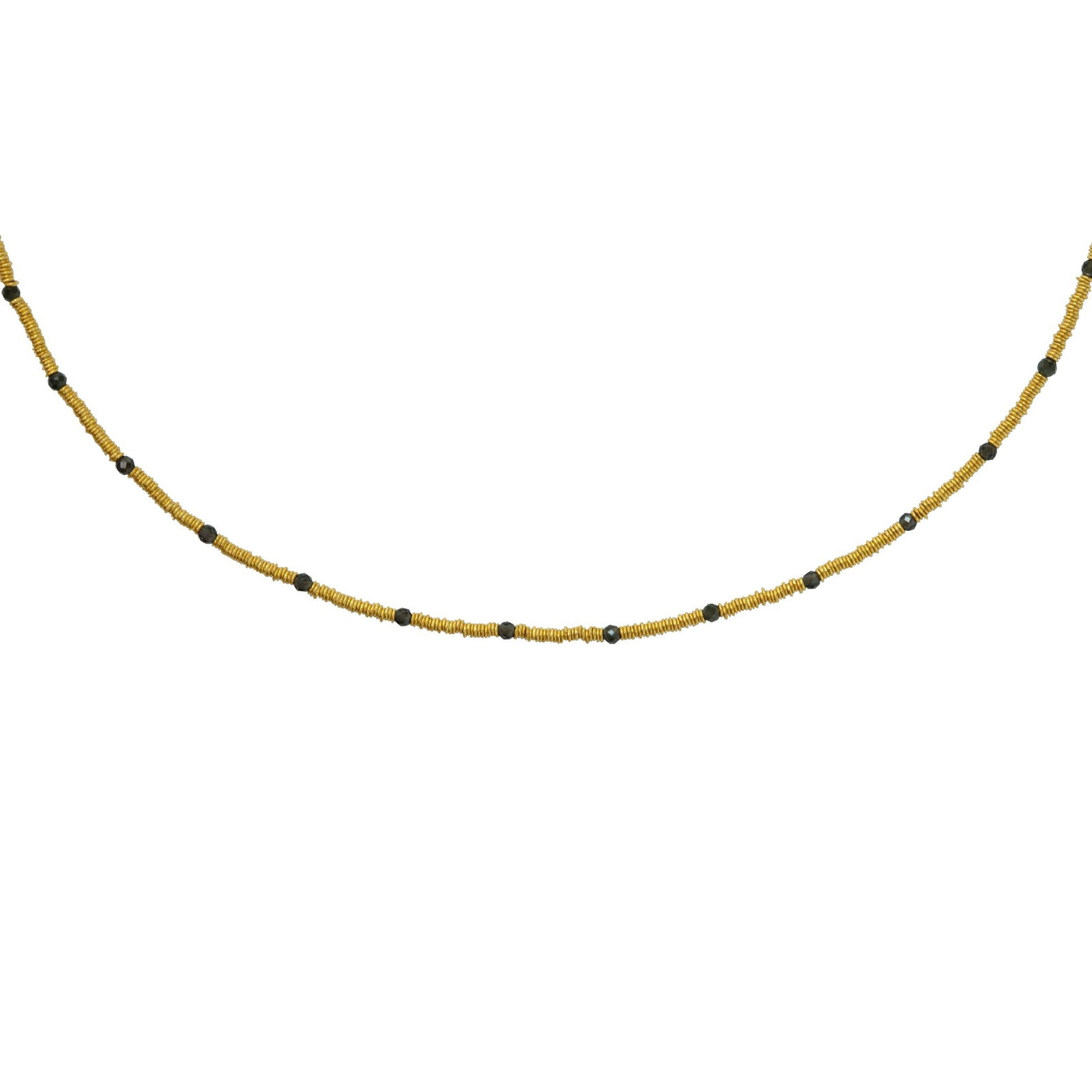 18K Gold Loose Coil Necklace - 4