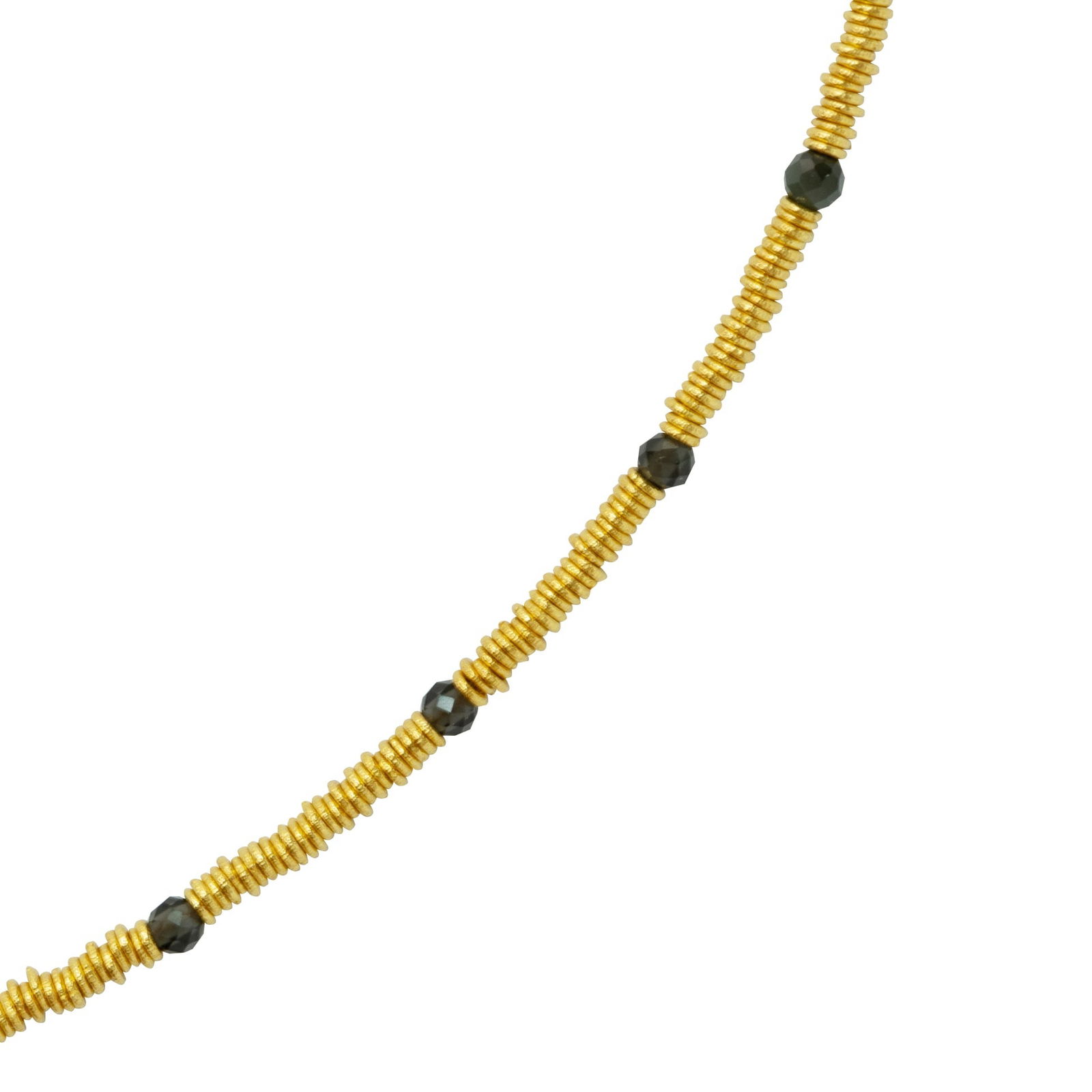 18K Gold Loose Coil Necklace - 7