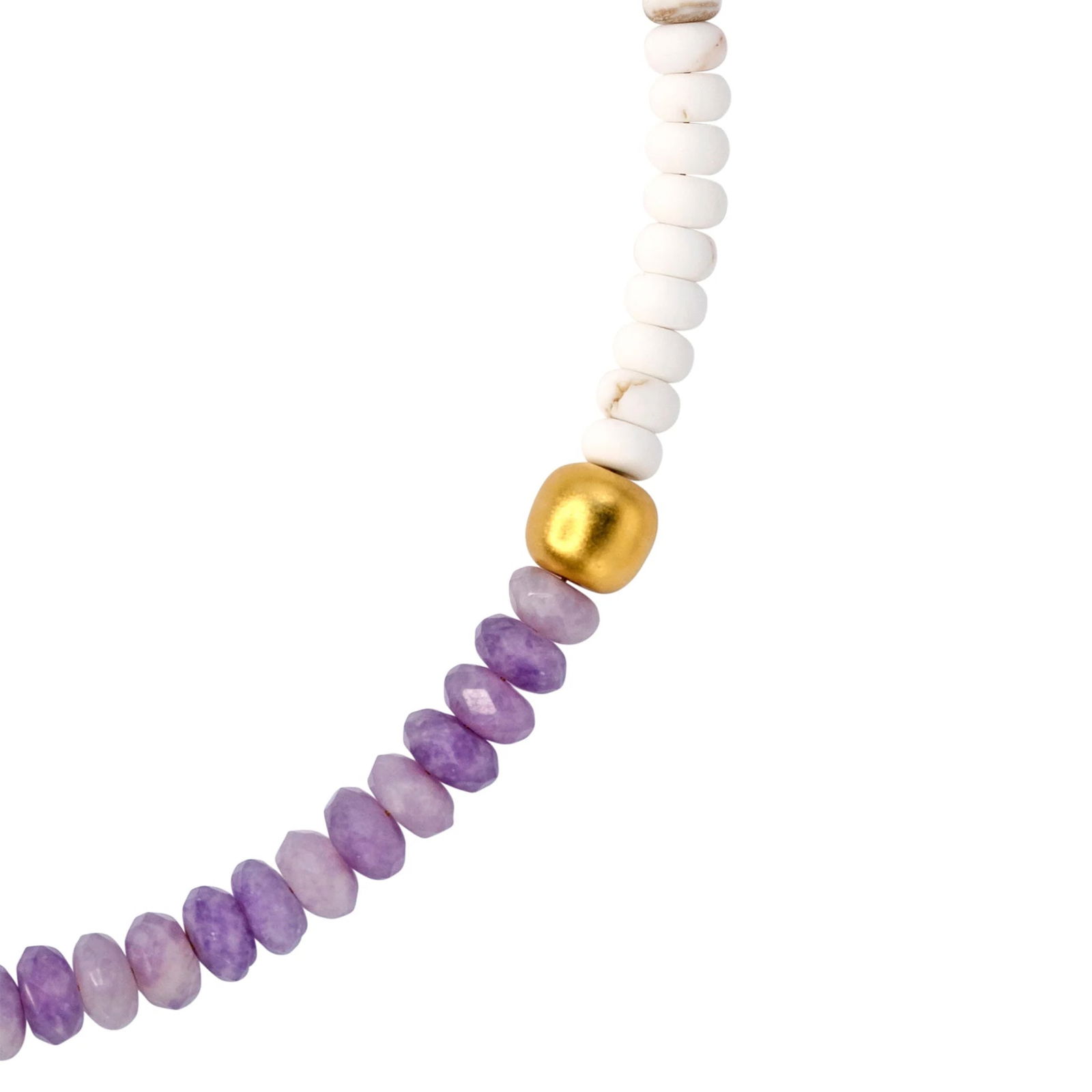 Kunzite White Turquoise Necklace - 5