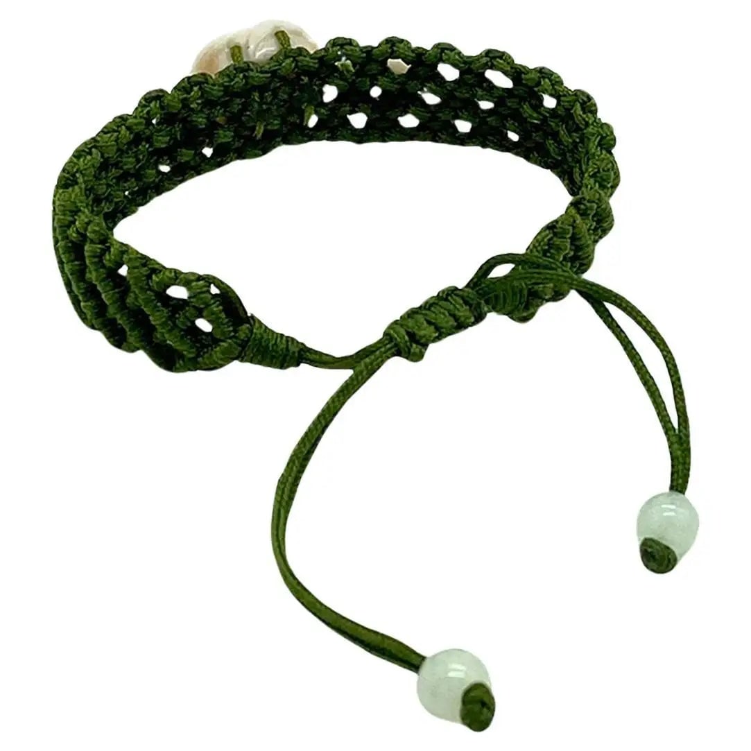 Carved Angel Skin Coral Bracelet - 3