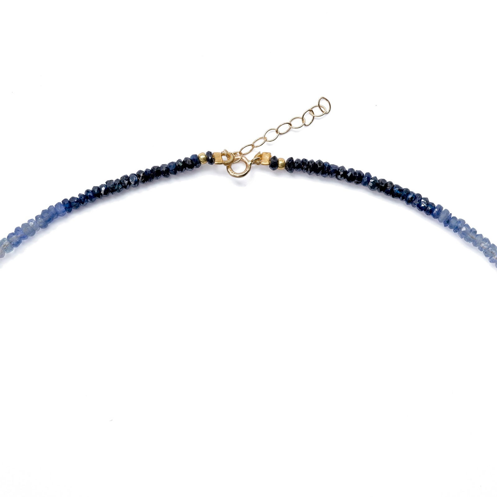 Birthstone September Blue Sapphire Ombre Necklace - 4