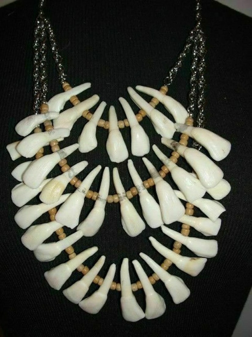 Art Deco Sterling Silver, Pure Rock Crystal Quartz Bead Necklace - 2