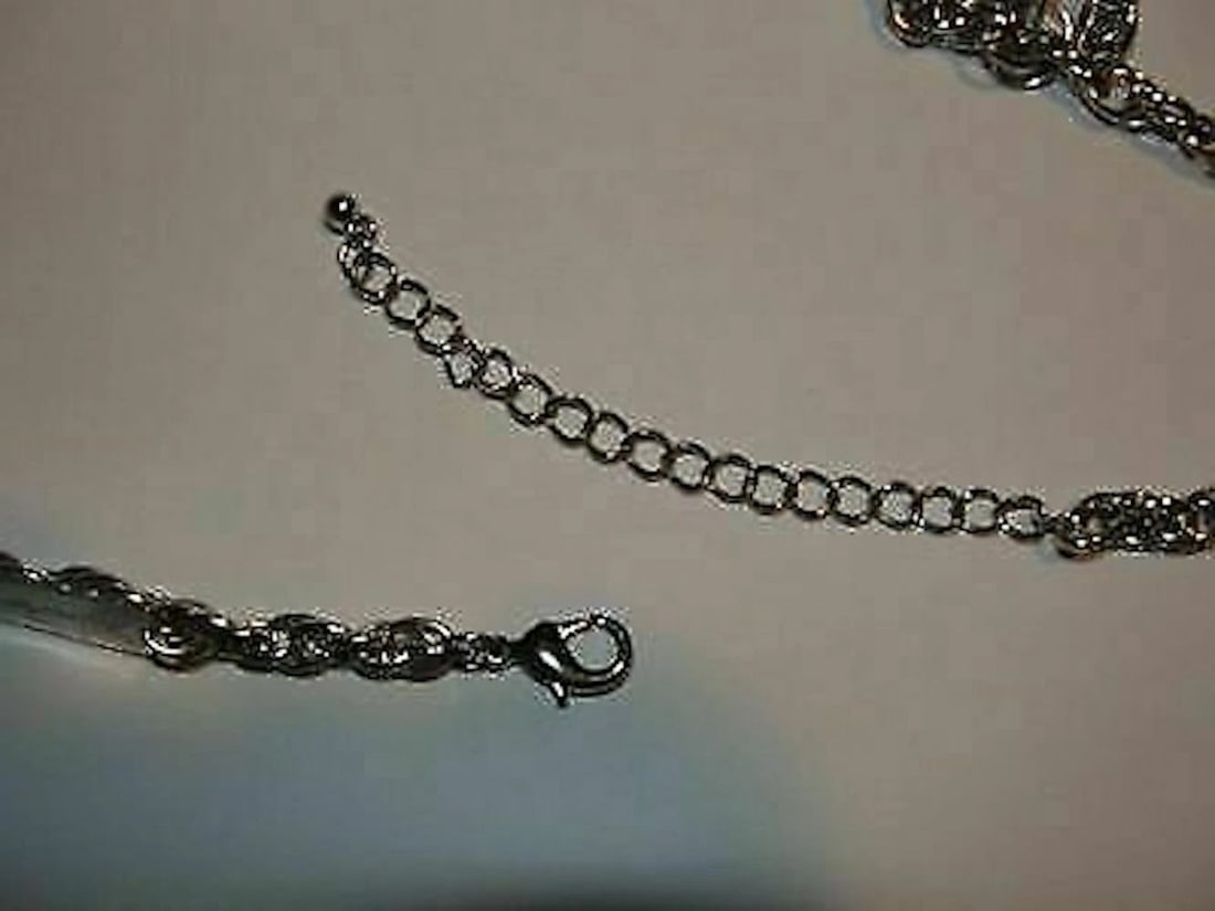 Art Deco Sterling Silver, Pure Rock Crystal Quartz Bead Necklace - 4