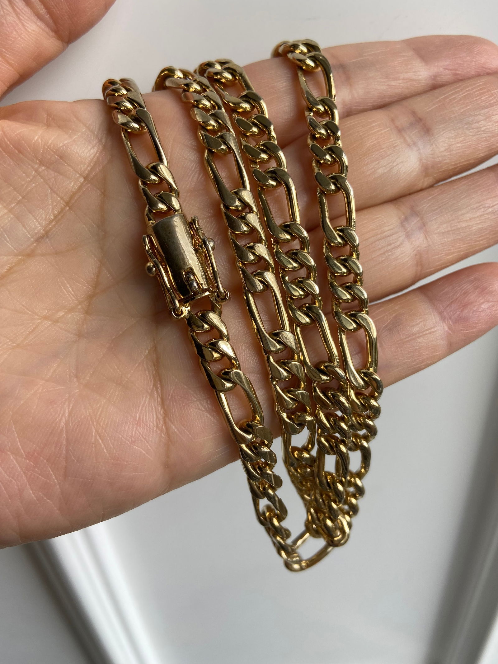 The Dante 24kt gold-plated Vintage Figaro chain necklace - 3