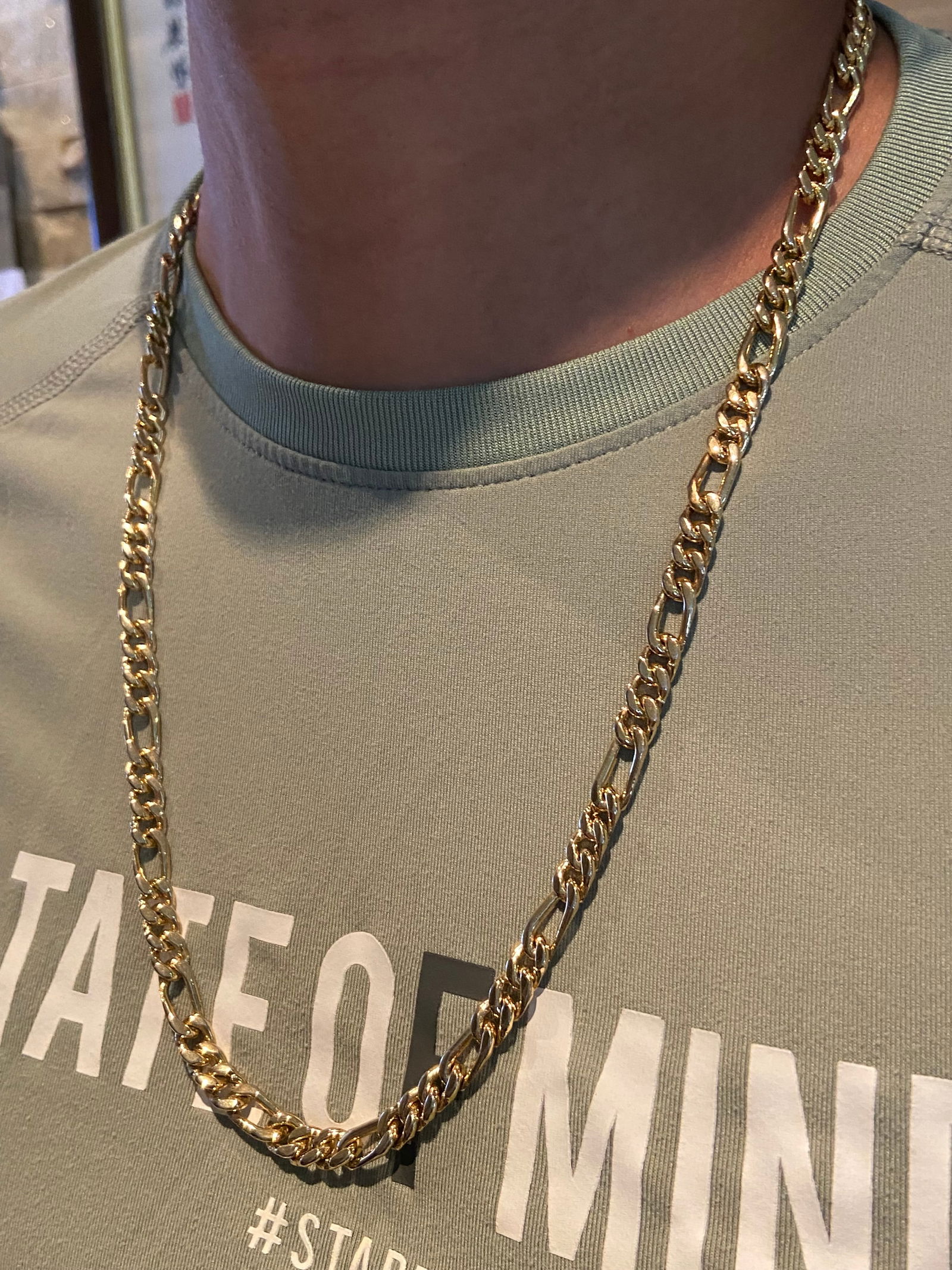 The Dante 24kt gold-plated Vintage Figaro chain necklace - 8