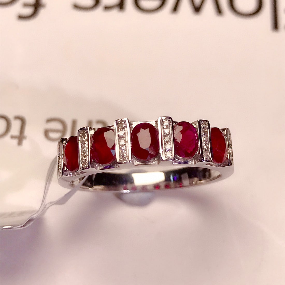 14K GOLD 1.45 CT NATURAL RUBY & DIAMOND RING (1 of 4)