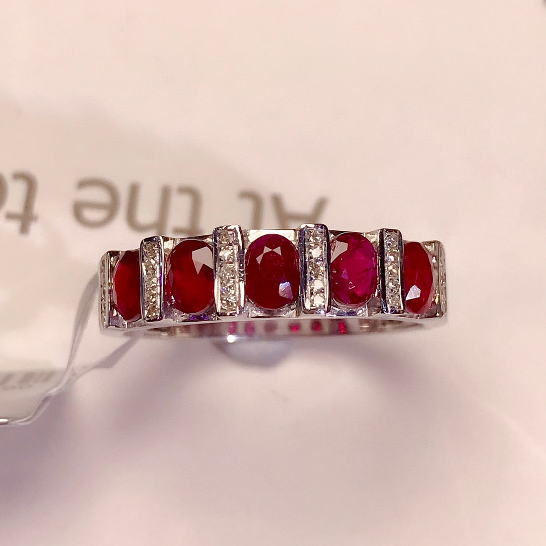 14K GOLD 1.45 CT NATURAL RUBY & DIAMOND RING - 2