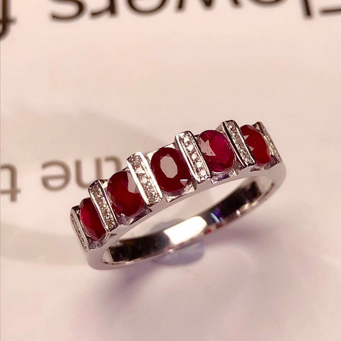 14K GOLD 1.45 CT NATURAL RUBY & DIAMOND RING - 3