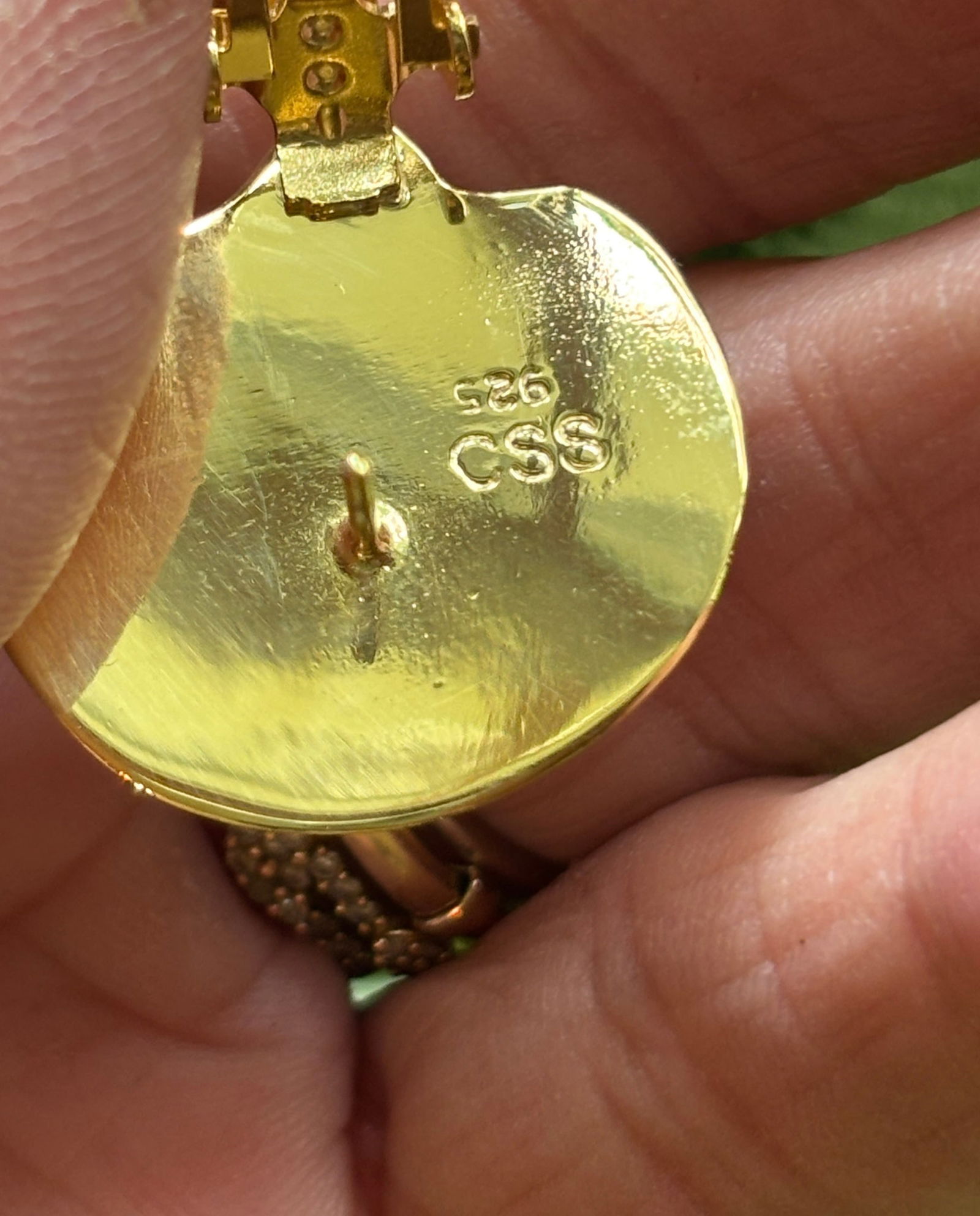 Terebra Shell Drop Earrings with Tourmaline - 2