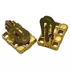 Austria Orange Crystal Brooch & Earrings Set - 3