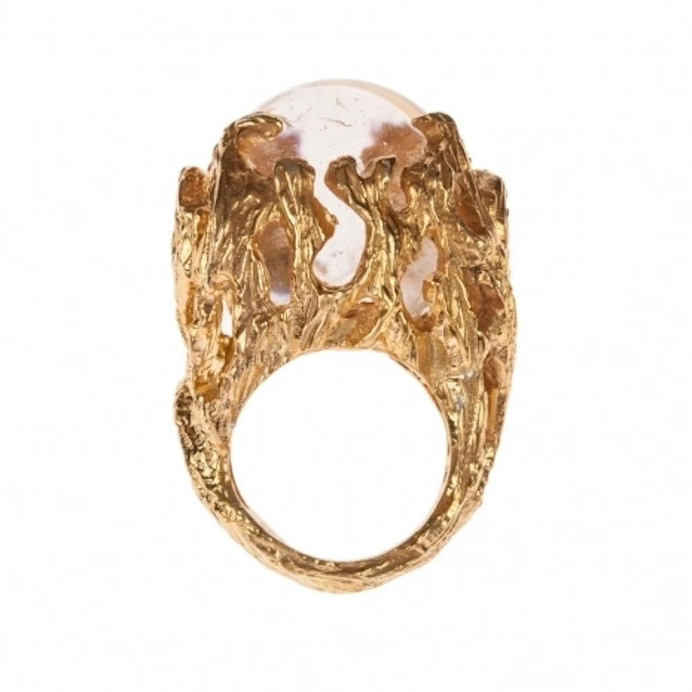 18 kt Gold Plated Brass Soup Spoon Earrings - 3