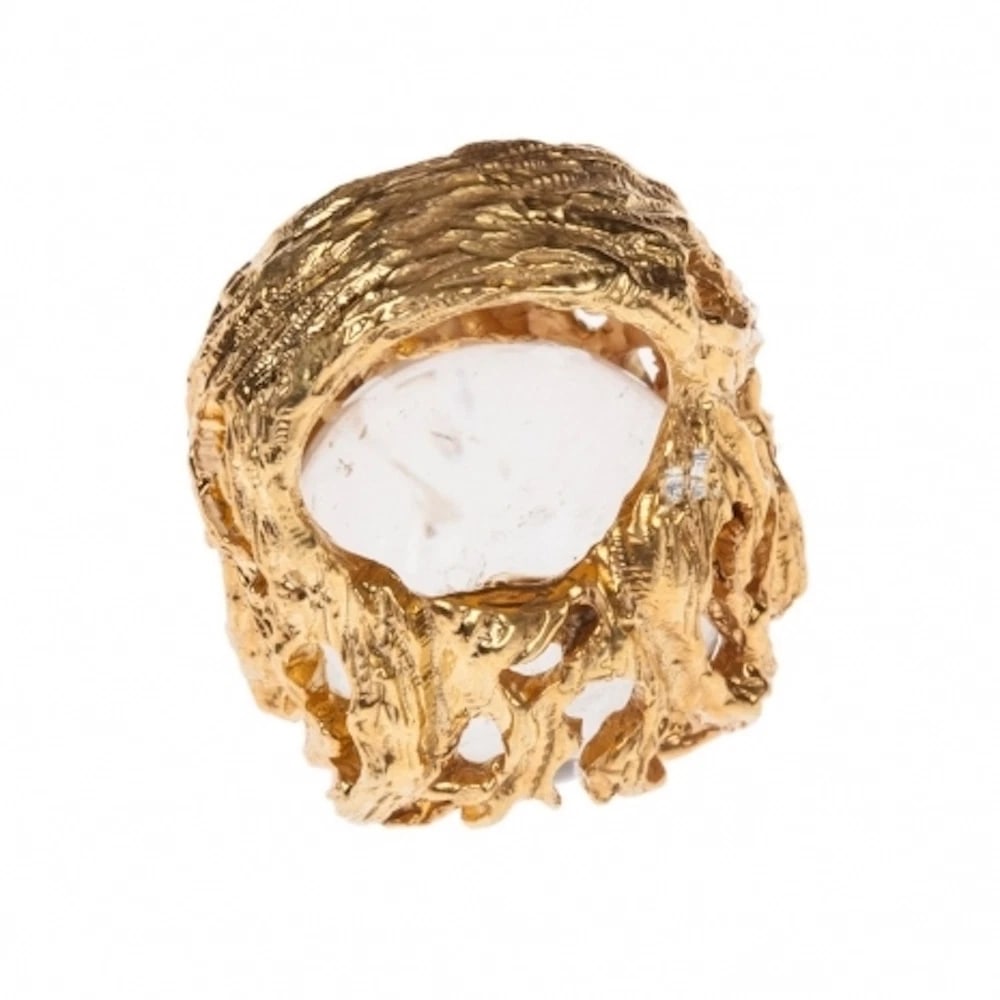 18 kt Gold Plated Brass Soup Spoon Earrings - 4