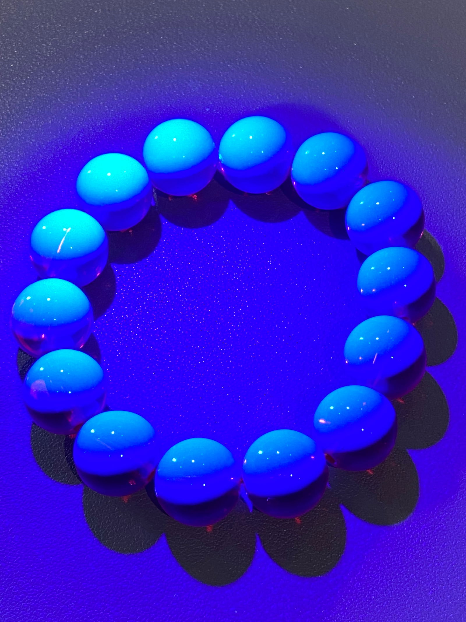 16mm Vintage Cherry Amber-like Early Plastic Beads Elastic Bracelet - 7