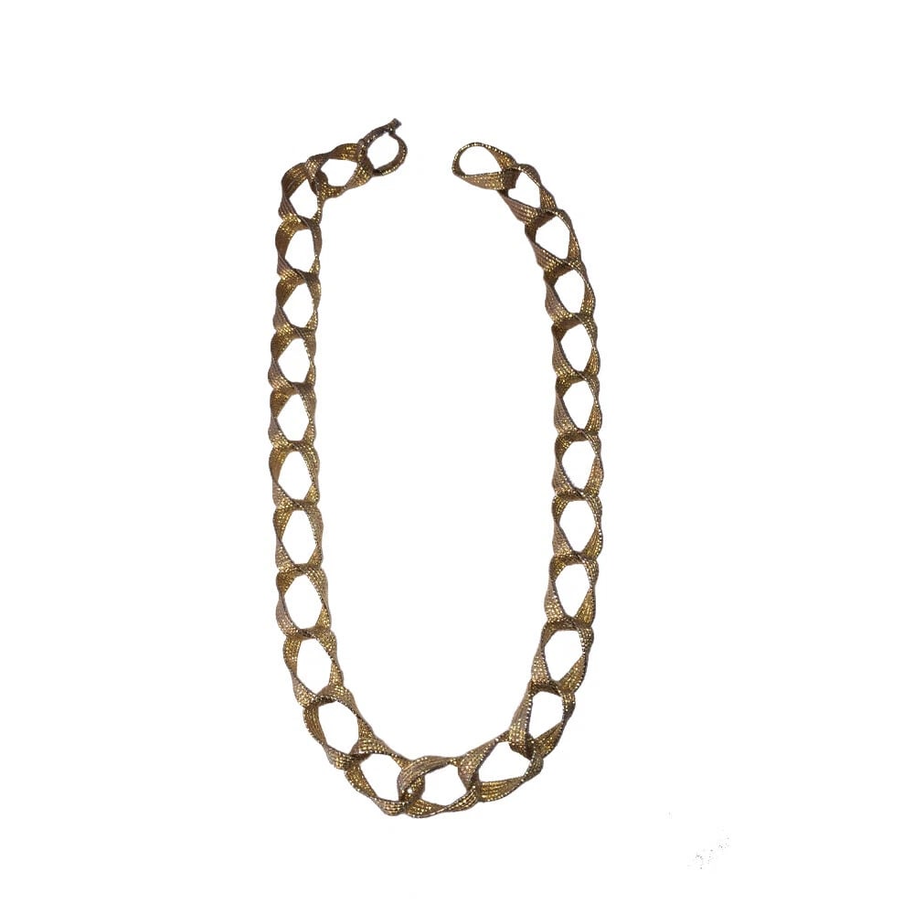 Artisan Mexican Hand Made Bull Horn Flapper Oblong Ring Necklace - 2