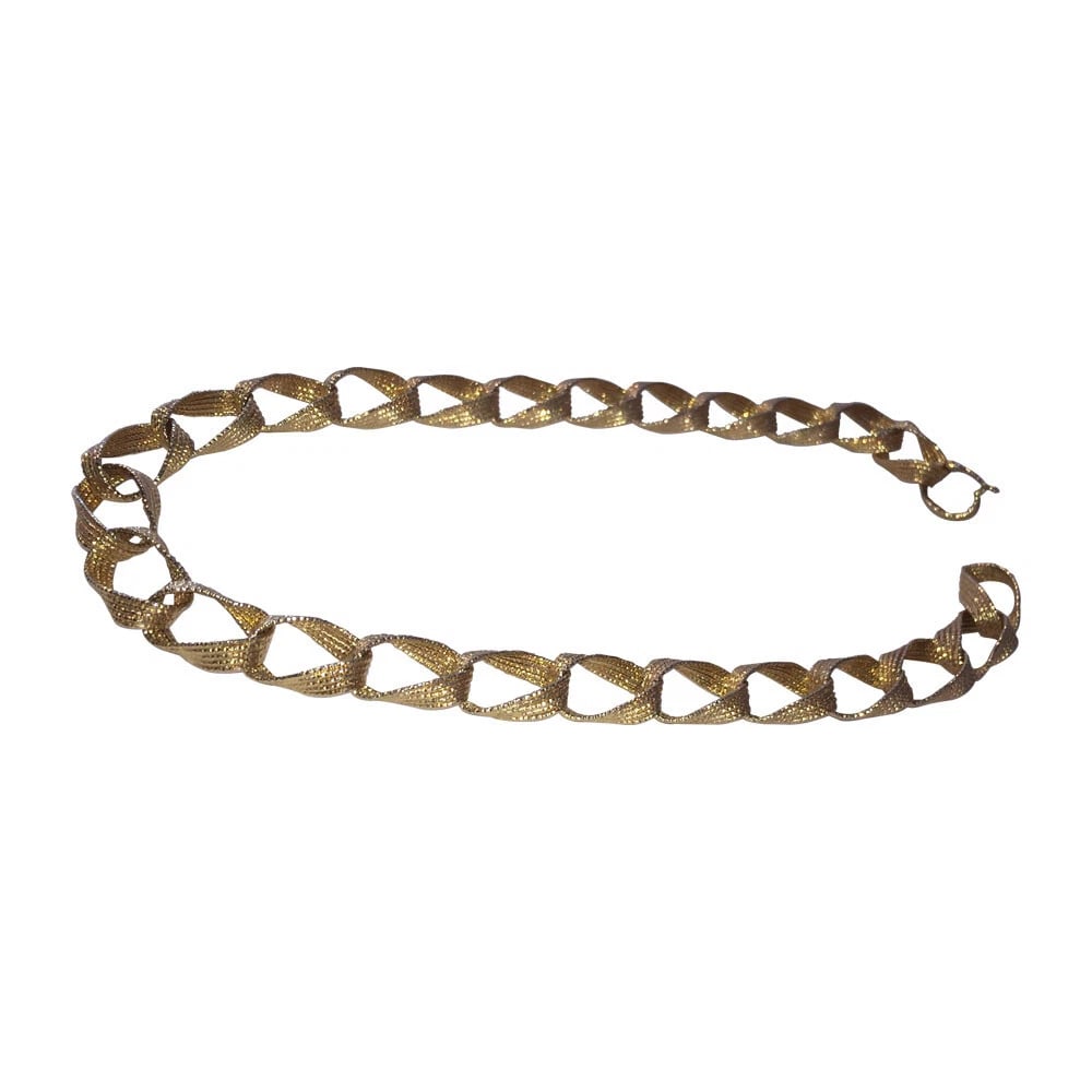 Artisan Mexican Hand Made Bull Horn Flapper Oblong Ring Necklace - 3