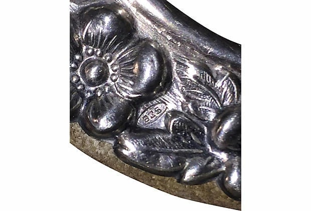 Sterling Silver Plated Brass Olive Fork & Sugar Spoon Earrings - 7